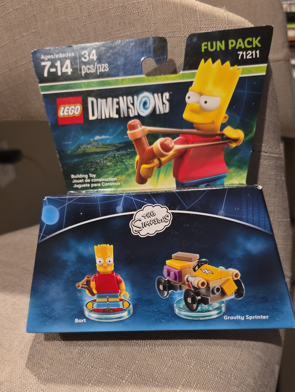 Lego The Simpsons Bart Fun Pack 71211 - Yellow, Red, Blue